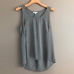 Sleeveless striped blouse